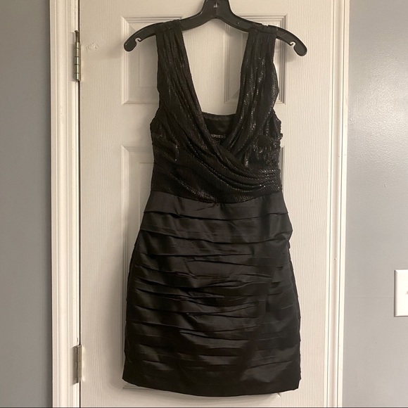 Express Dresses & Skirts - Black sequin cocktail dress